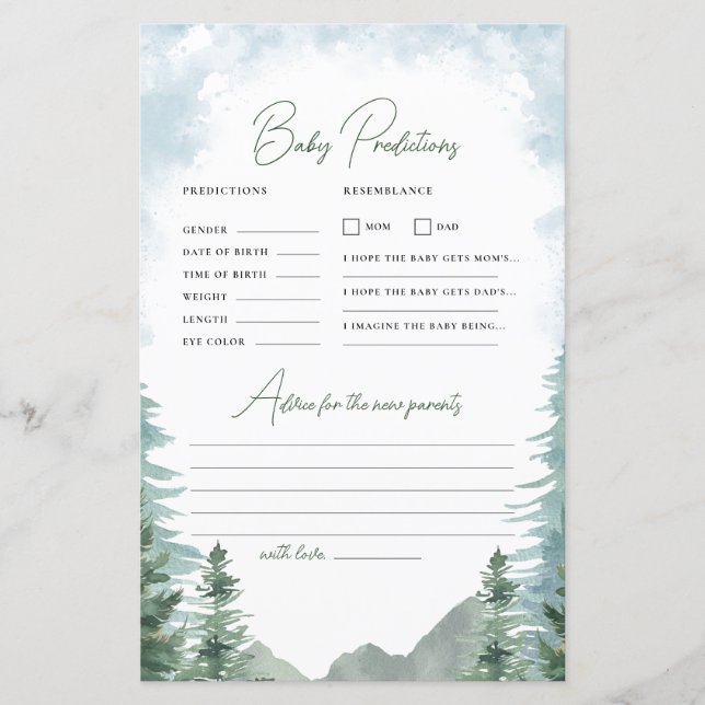 アドベンチャーベビーシャワー予測&アドバイスゲーム (正面)