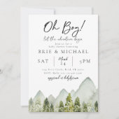 アドベンチャーベビーシャワー招待状 |フォレスト 招待状 (正面)