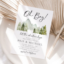 アドベンチャーベビーシャワー招待状 |フォレスト 招待状