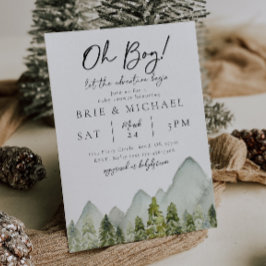 アドベンチャーベビーシャワー招待状 |フォレスト 招待状