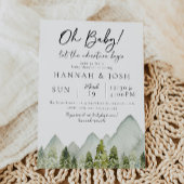 アドベンチャーベビーシャワー招待状 |フォレスト 招待状