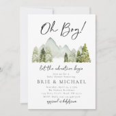 アドベンチャーベビーシャワー招待状 |フォレスト 招待状 (正面)