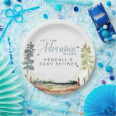 アドベンチャーベビーシャワー ペーパープレート (パーティー)