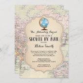 アドベンチャーベビーシャワーbyメールマップトラベルワールド 招待状 (正面/裏面)