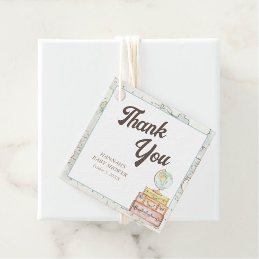 アドベンチャーベビーパーソナライズされたシャワーメッセージカード フェイバータグ (インサイチュ)