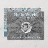 アドベンチャーベビー写真のお知らせ サンキューカード (正面/裏面)