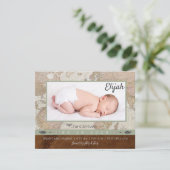 アドベンチャーベビー写真のお知らせ サンキューカード (スタンド正面)