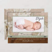 アドベンチャーベビー写真のお知らせ サンキューカード (正面/裏面)