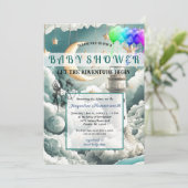 アドベンチャーベビー男女兼用シャワー招待状 招待状 (スタンド正面)