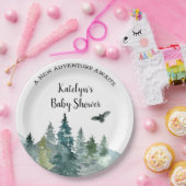 アドベンチャーベビー素朴シャワープレート ペーパープレート (パーティー)