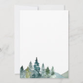 アドベンチャーベビー素朴シャワー招待状 招待状 (裏面)