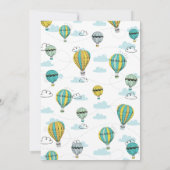 アドベンチャーホットエアバルーンシャワー招待状 招待状 (裏面)