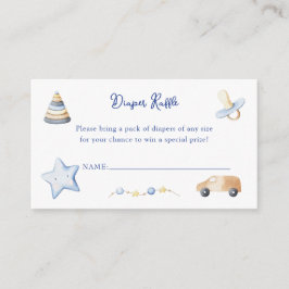 アドベンチャーボーイベビーおもちゃ赤ちゃんシャワーおむつラッフル エンクロージャーカード