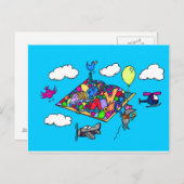 アドベンチャーポストカードにマウス ポストカード (正面/裏面)