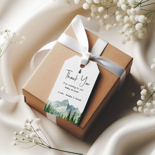 アドベンチャーマウンテンサンキューユーメッセージカード ギフトタグ