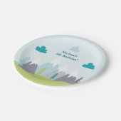 アドベンチャーマウンテンズバースデーパーティープレート ペーパープレート (アングル)