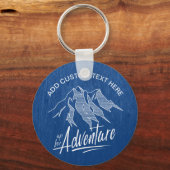 アドベンチャーマウンテンズホワイトID358 キーホルダー (正面)