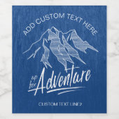 アドベンチャーマウンテンズホワイトID358 ワインラベル (シングルラベル)