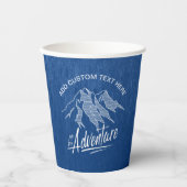 アドベンチャーマウンテンズホワイトID358 紙コップ (正面)