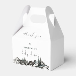 アドベンチャーマウンテンフォレスト赤ちゃんシャワーありがとう フェイバーボックス