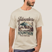 アドベンチャーマウンテンワイルドネイチャー Tシャツ (正面)