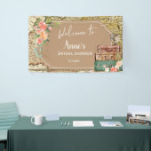 アドベンチャーマップブライダルシャワーパーティーバナー 横断幕 (トレードショー)