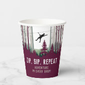 アドベンチャーモダンジプリンブルゴーニュ自然おもしろいパーティー 紙コップ (正面)
