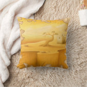 アドベンチャーモチーフ絵画の「世界の端」 クッション (ブランケット)