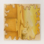 アドベンチャーモチーフ絵画の「世界の端」 ジグソーパズル (横)