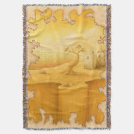 アドベンチャーモチーフ絵画の「世界の端」 スローブランケット