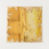 アドベンチャーモチーフ絵画の「世界の端」 タペストリー (正面(横))