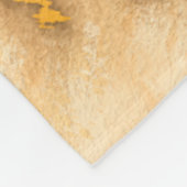 アドベンチャーモチーフ絵画の「世界の端」 フリースブランケット (角)