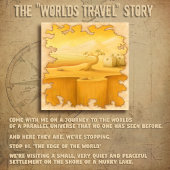 アドベンチャーモチーフ絵画の「世界の端」 ポスター