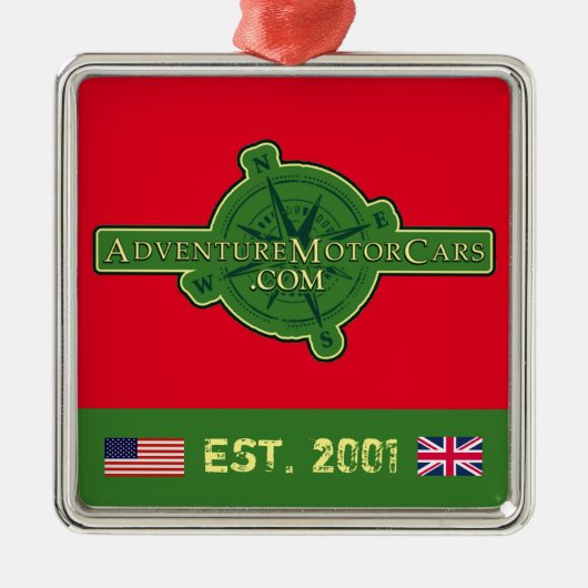 アドベンチャーモーターカー メタルオーナメント (正面)