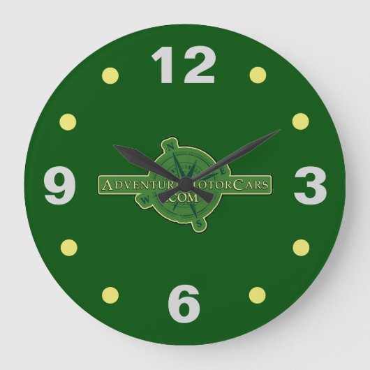アドベンチャーモーターカー ラージ壁時計 (正面)