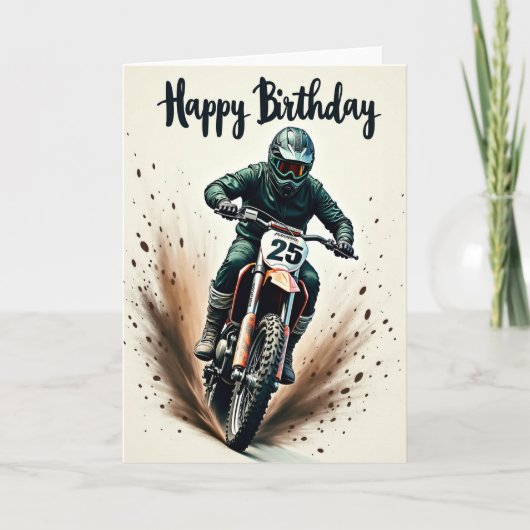 アドベンチャーライダーの誕生日カード カード (正面)