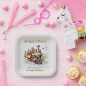 アドベンチャーリタイアメントヴィンテージトレイン山脈 ペーパープレート (パーティー)