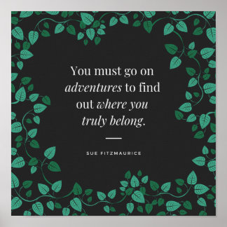 アドベンチャーリーフプリントアート ポスター