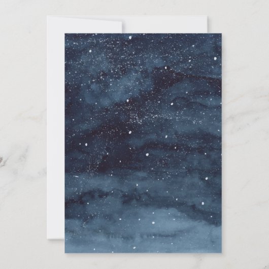 アドベンチャーワアウェイズウィンターフォレストの退職パーティー 招待状 (裏面)