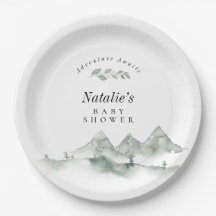 アドベンチャーワアウェイズウォーターカラーマウンテンベビーシャワー