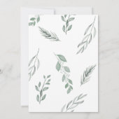 アドベンチャーワアウェイズウォーターカラーマウンテンベビーシャワー 招待状 (裏面)