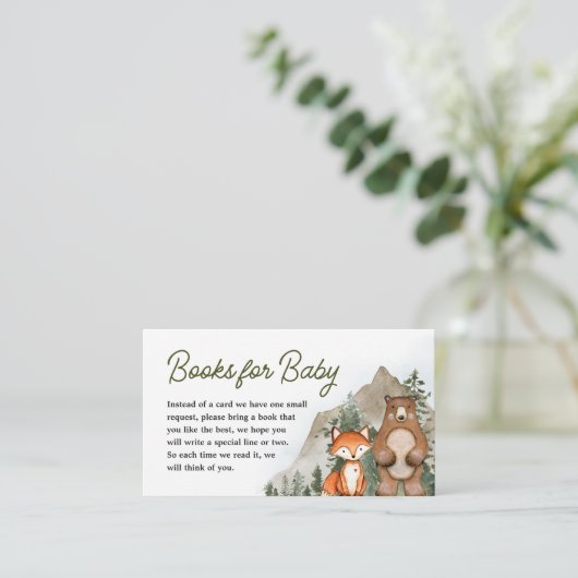 アドベンチャーワアウェイズウッドランドブックスベビー エンクロージャーカード (スタンド正面)