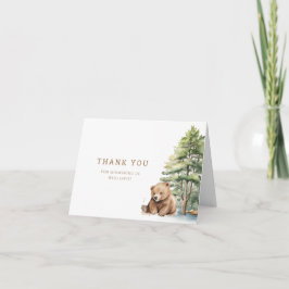 アドベンチャーワアウェイズウッドランドベアシッピング サンキューカード