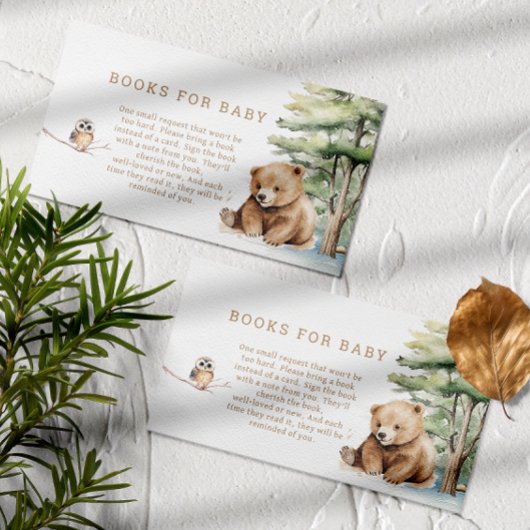 アドベンチャーワアウェイズウッドランドベアブックベビー エンクロージャーカード