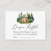 アドベンチャーワアウェイズウッドランドベアーオムツラッフル エンクロージャーカード (正面)