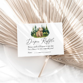 アドベンチャーワアウェイズウッドランドベアーオムツラッフル エンクロージャーカード