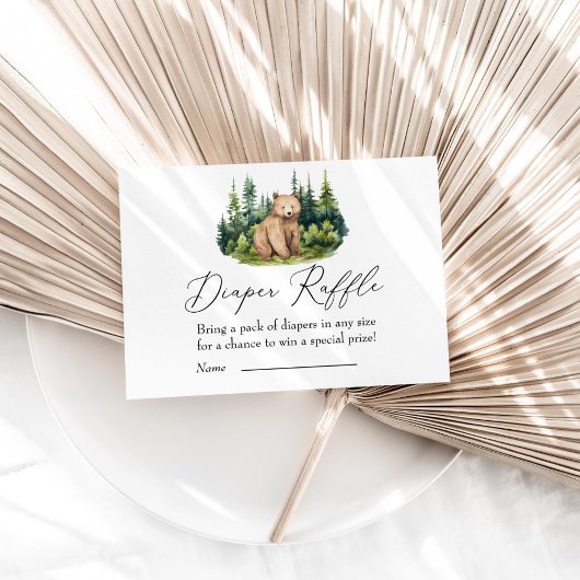 アドベンチャーワアウェイズウッドランドベアーオムツラッフル エンクロージャーカード