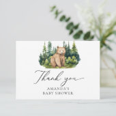 アドベンチャーワアウェイズウッドランドベア サンキューカード (スタンド正面)