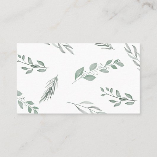 アドベンチャーワアウェイズグリーンマウンテンエンクロージャカード 名刺 (裏面)