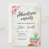 アドベンチャーワアウェイズトラベル卒業学校パーティー 招待状 (正面)